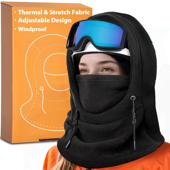 Thermal Fleece Balaclava Ski Mask 3-in-1 Adjustable Helmet-Compatible main image 6